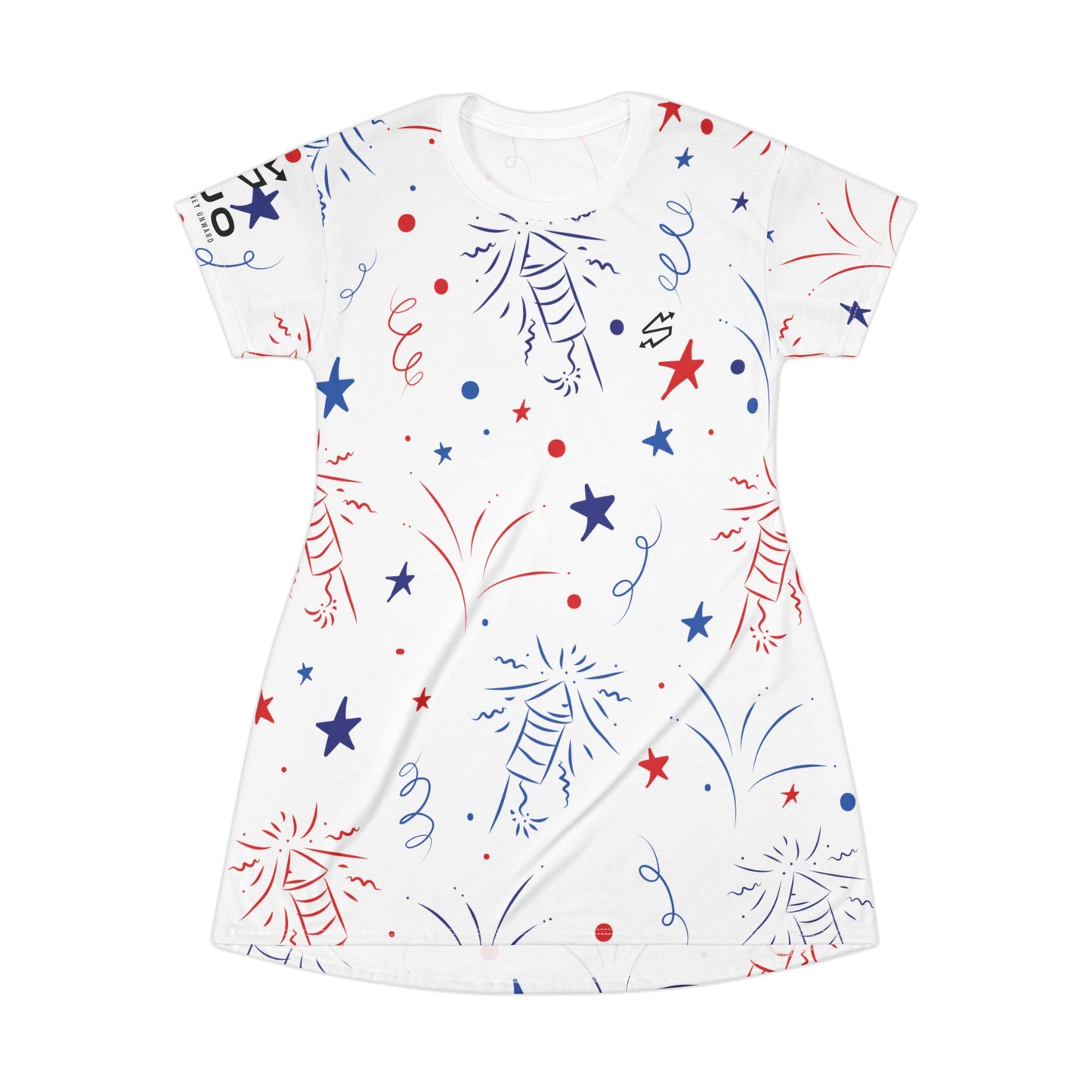 SOJO "Happy 4th of July" T-Shirt Dress