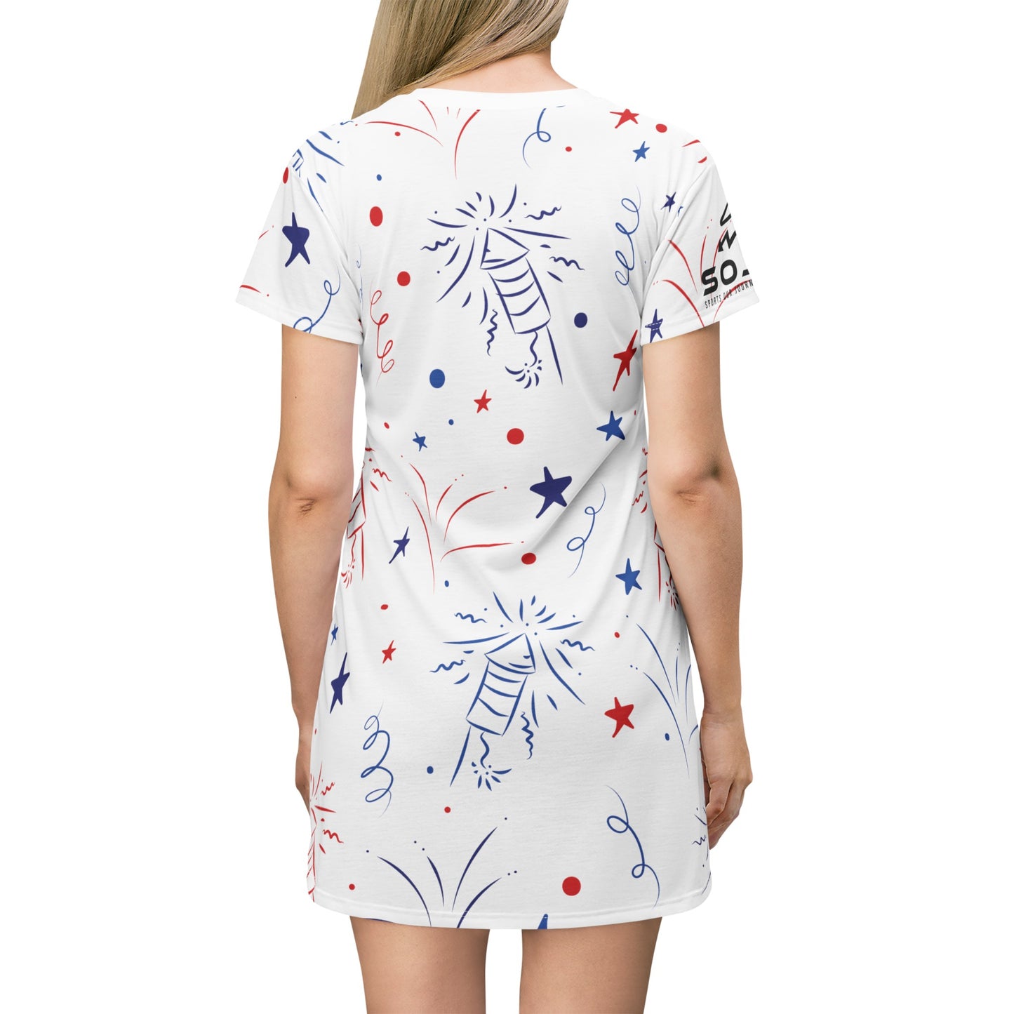 SOJO "Happy 4th of July" T-Shirt Dress