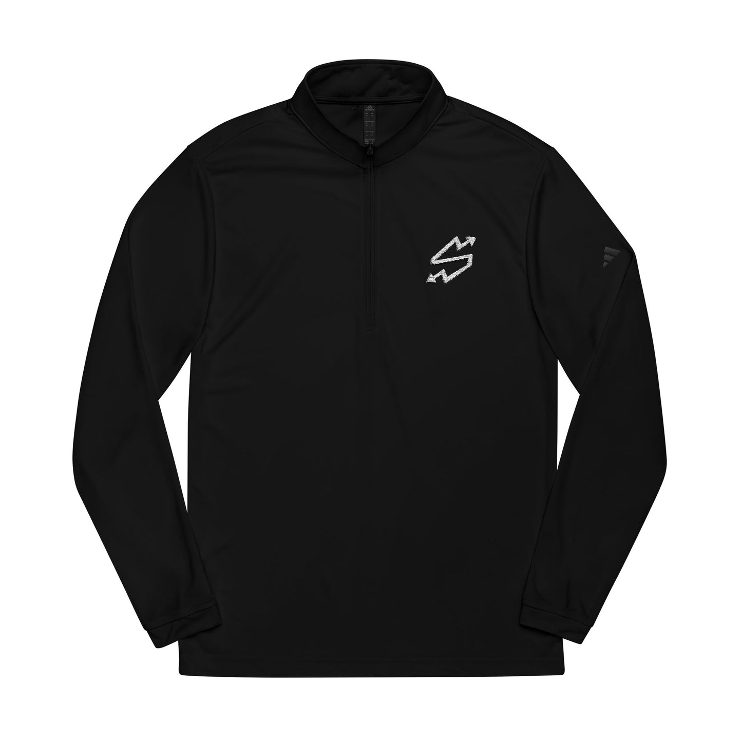 adidas® Embroidered Quarter-Zip Pullover for Active Lifestyle