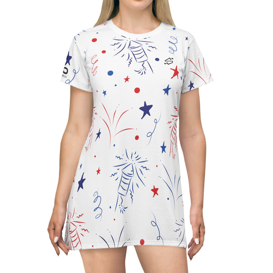 SOJO "Happy 4th of July" T-Shirt Dress