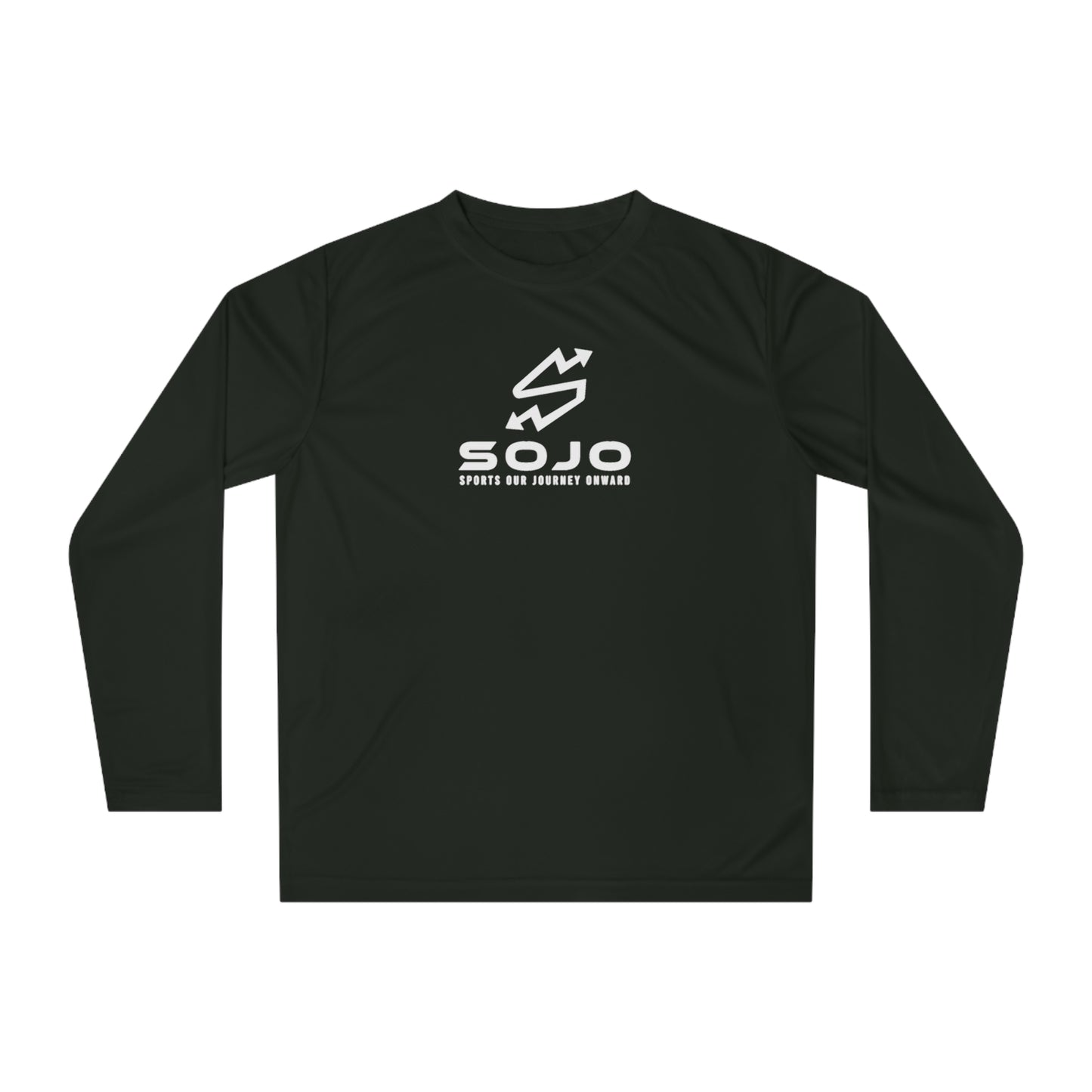 SOJO Unisex Performance Long Sleeve Shirt (WHT)