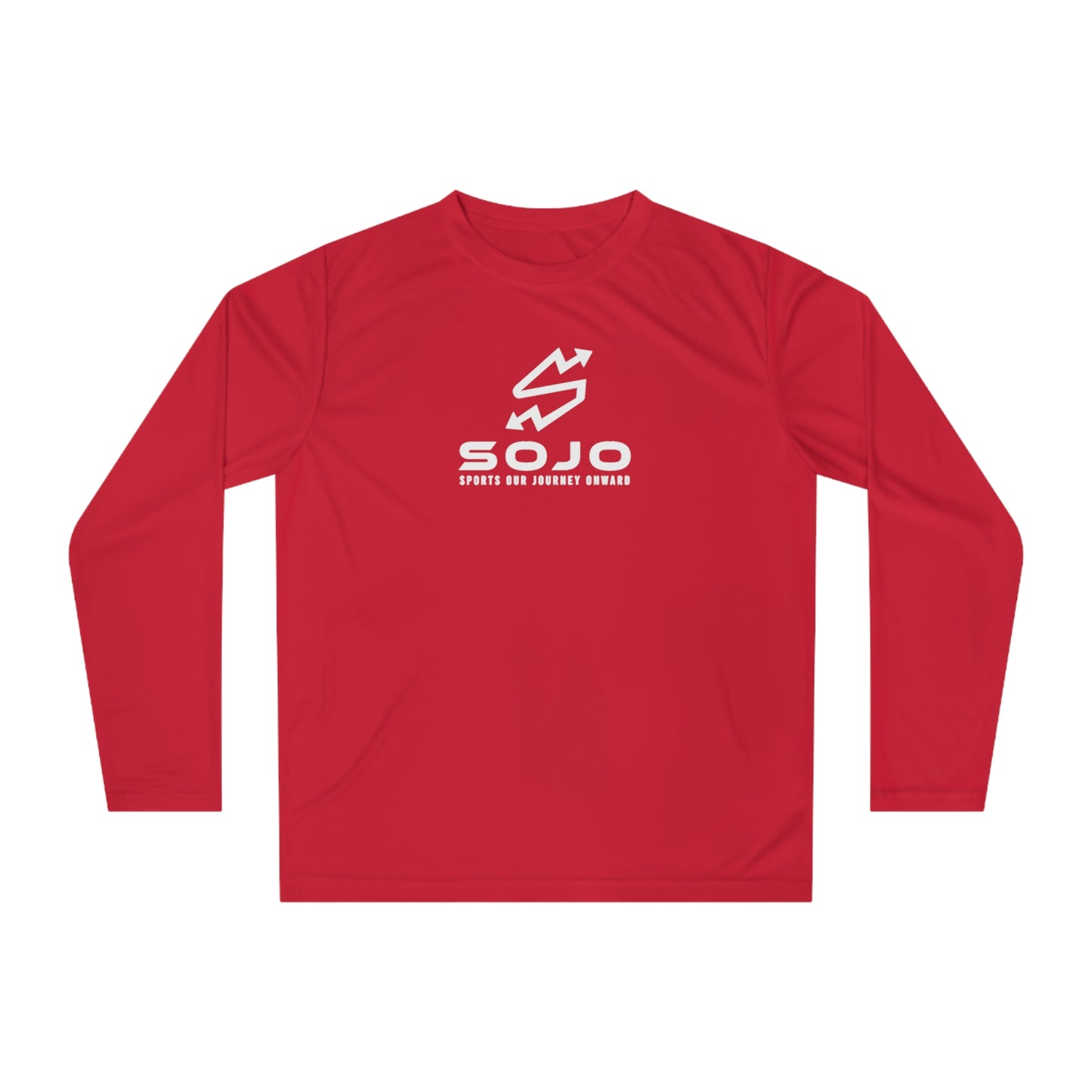 SOJO Unisex Performance Long Sleeve Shirt (WHT)